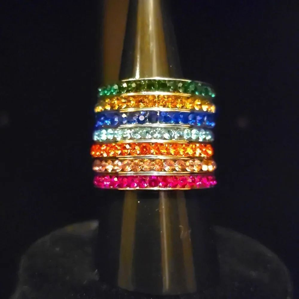 Austrian Crystal Bands! Size 9,NWOT!